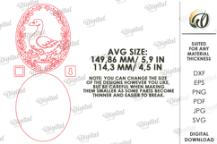 3D Easter Wall Sign Laser Cut. Easter Wall Decor SVG Product Image 2