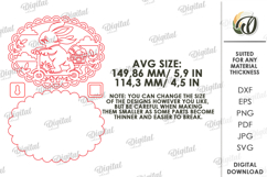 3D Easter Wall Sign Laser Cut. Easter Wall Decor SVG Product Image 2