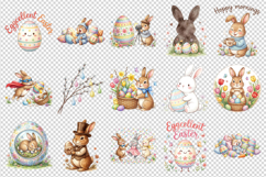 Easter clipart printable sublimation bundle png Product Image 2