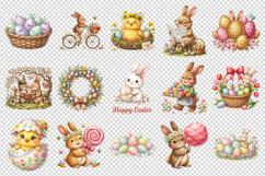 Easter clipart printable sublimation bundle png Product Image 3