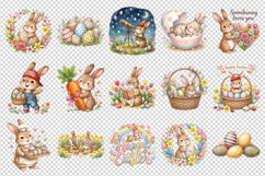 Easter clipart printable sublimation bundle png Product Image 4
