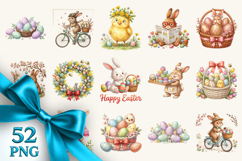 Easter clipart printable sublimation bundle png Product Image 1