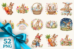 Easter clipart printable sublimation bundle png Product Image 1