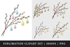Easter clipart printable sublimation design png Product Image 1