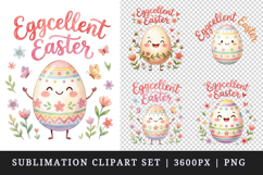 Easter clipart printable sublimation design png Product Image 1