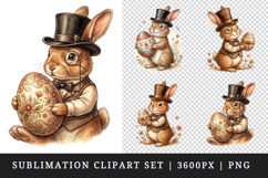 Easter clipart printable sublimation design png Product Image 1