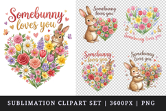 Easter clipart printable sublimation design png Product Image 1