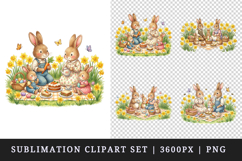 Easter clipart printable sublimation design png Product Image 1