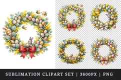 Easter clipart printable sublimation design png Product Image 1