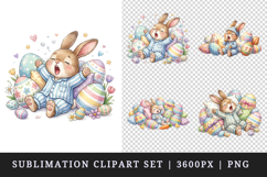 Easter clipart printable sublimation design png Product Image 1