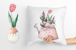 Happy Easter. Bunny Watercolor Elements clipArt Product Image 6