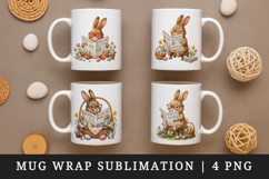 Easter mug wrap printable sublimation design Product Image 1