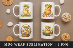 Easter mug wrap printable sublimation design Product Image 1