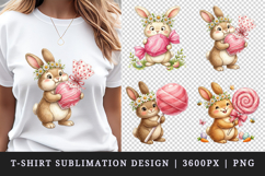 Easter t-shirt printable sublimation design png Product Image 1