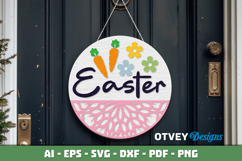 Easter Welcome Round Sign Lasercut Product Image 3