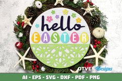 Easter Welcome Round Sign Lasercut Product Image 2