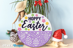 Easter Welcome Round Sign Lasercut Product Image 3