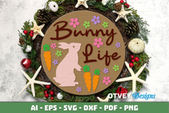 Easter Welcome Round Sign Lasercut Product Image 2