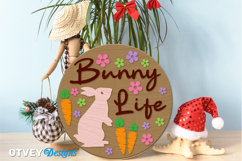 Easter Welcome Round Sign Lasercut Product Image 3