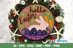 Easter Welcome Round Sign Lasercut Product Image 2