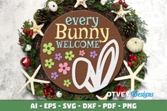 Easter Welcome Round Sign Lasercut Product Image 2