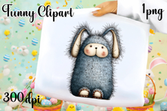Easter Whimsical Bunny design Sublimation | Easter clipart Product Image 1