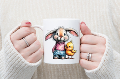 Easter Whimsical Bunny Clipart Product Image 4