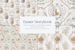 Vintage Easter Seamless Patterns Product Image 1