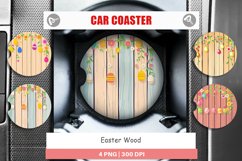 Car Coaster Easter Wood Product Image 1