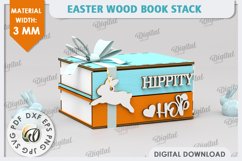 Easter Boxes Laser Cut Bundle. Easter Stacked Books SVG Product Image 9