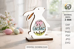 3D Easter Decorations Bundle Laser Cut. Stand Decor SVG Product Image 12