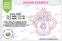 3D Spring Ornament Laser Cut. Embroidery Blanks SVG Product Image 2