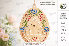 Easter Embroidery Blanks Bundle Laser Cut. Easter SVG Product Image 6