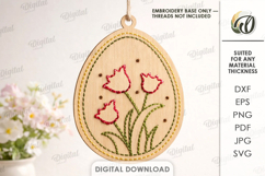 Easter Embroidery Blanks Bundle Laser Cut. Easter SVG Product Image 9