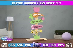 Easter Wooden Sign | Easter Stand | Easter Bunny |Home Décor Product Image 1