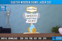 Easter Wooden Sign | Easter Stand | Easter Bunny |Home Décor Product Image 1