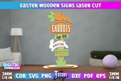 Easter Wooden Sign | Easter Stand | Easter Bunny |Home Décor Product Image 1