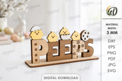 3D Easter Table Signs Bundle Laser Cut. Stand Decor SVG Product Image 13