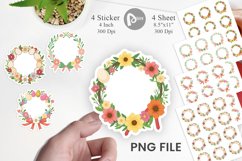 Easter Wreath Sticker Product Image 1