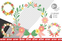 Easter Wreath Clipart Product Image 1