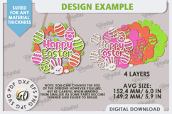 Easter Wreaths Laser Cut Bundle. Spring Home Decor SVG Product Image 9