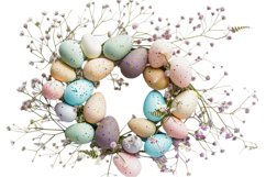 Spring Easter Wreath Clipart Product Image 1