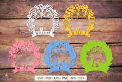 Every Bunny Welcome | 3d Easter Wreath svg Product Image 2