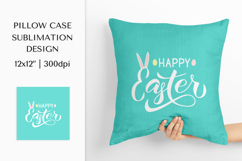 Cute Easter Pillow Case Sublimation Design PNG 006 Product Image 1