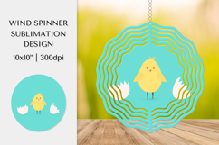 Easter Spinner Sublimation. Wind Spinner Design PNG 015 Product Image 1