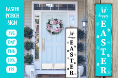 Hello Easter Porch Sign SVG. Easter Vertical Welcome Sign Product Image 1