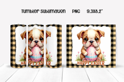 Cute Easter animal tumbler sublimation | Spring tumbler PNG Product Image 1