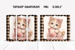 Cute Easter animal tumbler sublimation | Spring tumbler PNG Product Image 1