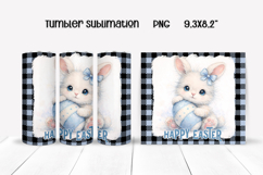Cute Easter animal tumbler sublimation | Spring tumbler PNG Product Image 1