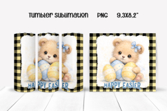 Cute Easter animal tumbler sublimation | Spring tumbler PNG Product Image 1